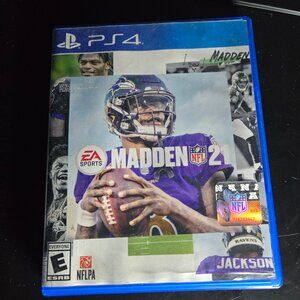 PS4 Madden NFL 21 Complete Tested w/ Case